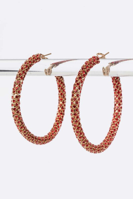 50 MM Iconic Rhinestone Hoops